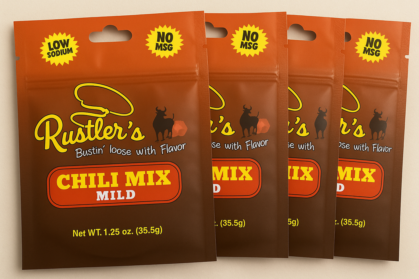 Rustler's Chili Seasoning-4 Pack